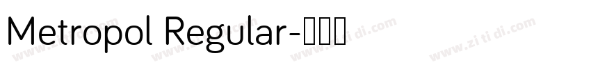 Metropol Regular字体转换